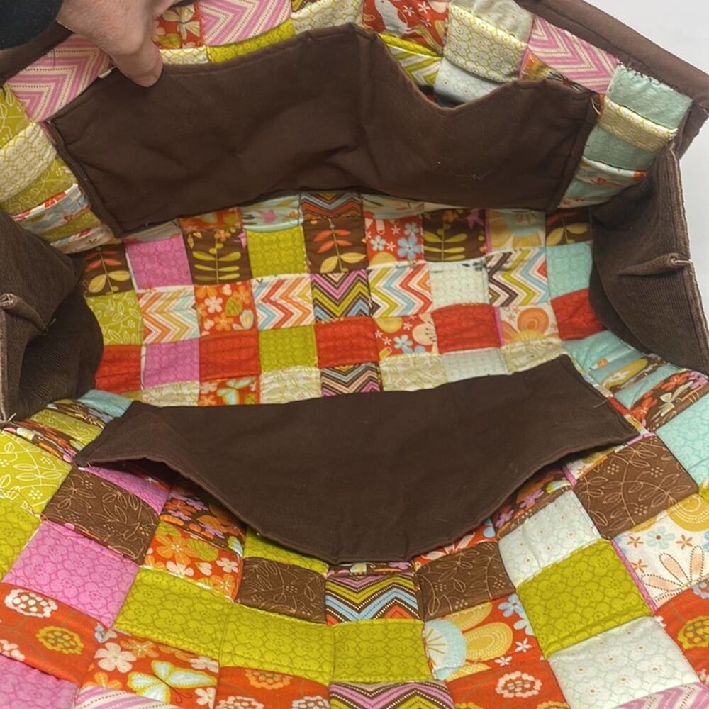 Vintage 70's Handmade Granny Patchwork Extra Larg… - image 9